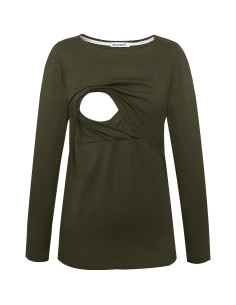 Camisetas de Lactancia Smallshow Manga Larga 3 Piezas 2