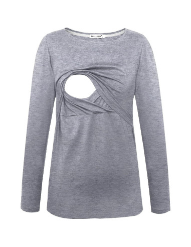 Camisetas de Lactancia Smallshow Manga Larga 3 Piezas