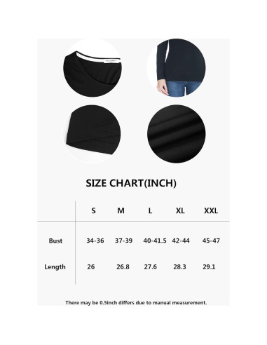 Camisetas de Lactancia Smallshow Manga Larga 3 Piezas