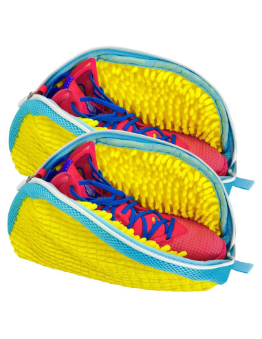 Bolsa de Lavado de Zapatos KISYONGUS Amarillo 2 Paquete