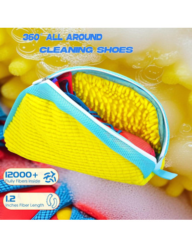 Bolsa de Lavado de Zapatos KISYONGUS Amarillo 2 Paquete