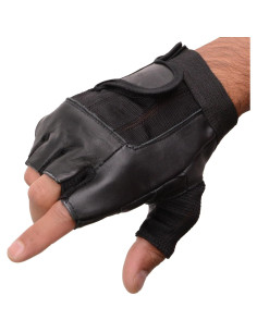 Guantes sin dedos Milwaukee Leather SH217 de cuero y malla 3XL 2