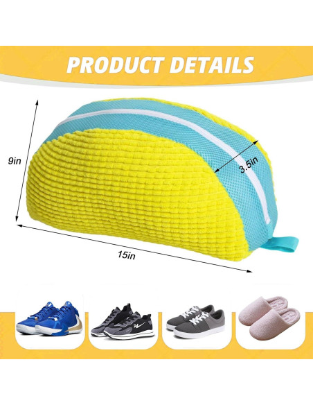 Bolsa de Lavado de Zapatos KISYONGUS Amarillo 2 Paquete