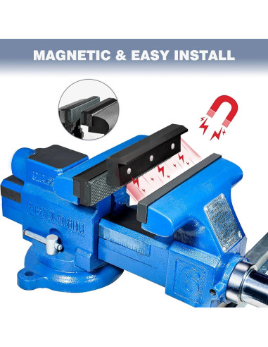 Garras de Prensa Magnéticas TRISENSE 10.16 cm Negras - 1 Par