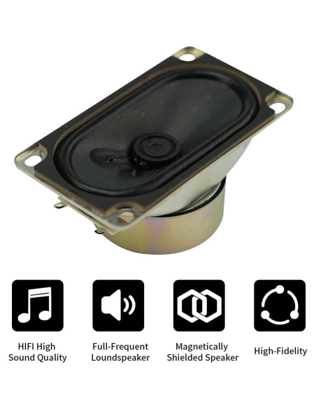 Altavoz Estéreo 4Ohm 10W JRGKJCP 90mm Rango Completo