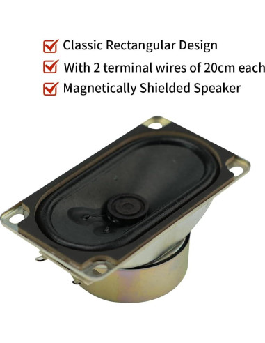 Altavoz Estéreo 4Ohm 10W JRGKJCP 90mm Rango Completo