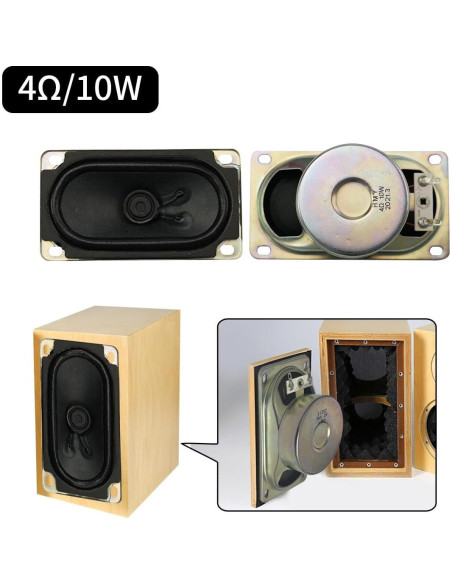 Altavoz Estéreo 4Ohm 10W JRGKJCP 90mm Rango Completo