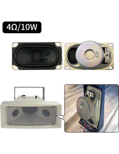 Altavoz Estéreo 4Ohm 10W JRGKJCP 90mm Rango Completo
