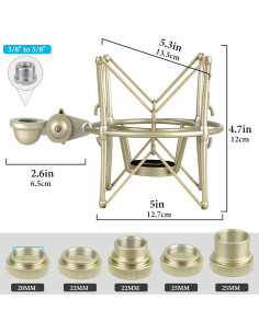Soporte de Micrófono Antivibración GEEKRIA para AKG P120/P220 2