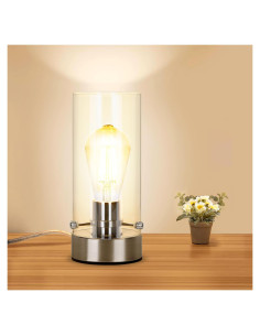 Lámpara de Mesa Moderna Kukobo con Bombilla 6W Níquel