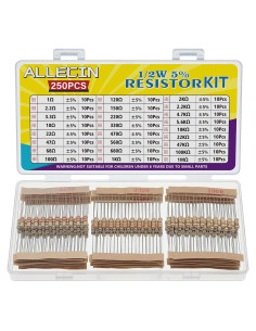 Kit de 25 Resistencias 1/2W ALLECIN 1 a 1M 5%