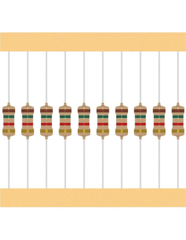 Kit de 25 Resistencias 1/2W ALLECIN 1 a 1M 5%