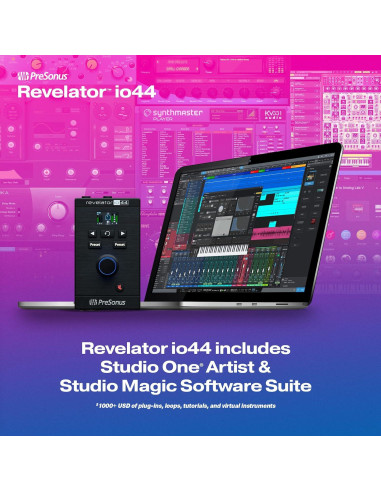 Interfaz de audio USB-C PreSonus Revelator io44 compacta