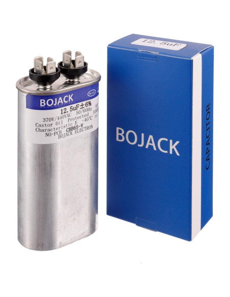 Capacitor Oval de Arranque BOJACK 12.5 uF 370V/440V CBB65