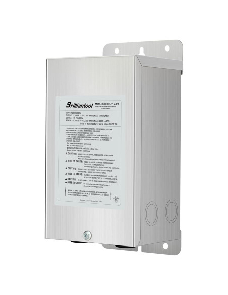 Transformador de Luz de Piscina Brilliantool 300W Acero Inoxidable