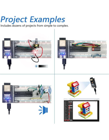 Kit de Inicio FREENOVE ESP32-S3 con Cámara y Tutorial 418 Páginas