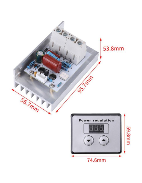 Controlador de Velocidad Digital YWBL-WH 10000W 220V 80A