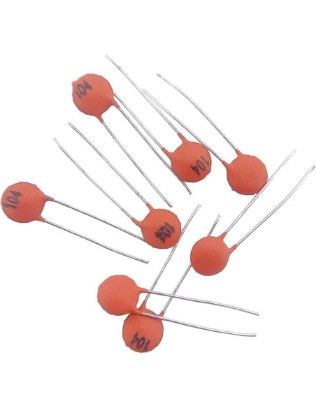 100 Capacitores Cerámicos 100nF 0.1uF Cermant Kit Electrónica
