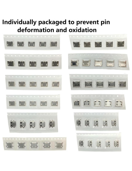 Kit de 60 Conectores Micro USB Femeninos ProCircFix 5 Pines