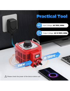 Transformador Variable Auto Variac 3000VA 110V-130V 30A 2