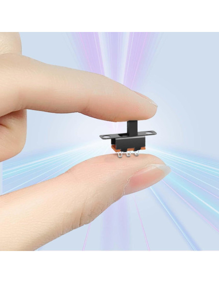 100pcs Mini Interruptor Deslizante SPDT Juasky SS-12F15 10x6x5mm