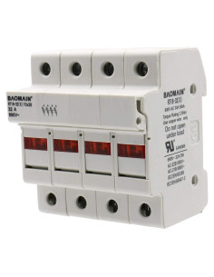 Soporte de Fusible Baomain 4 Polos 32A 690VAC RT18-32