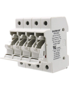 Soporte de Fusible Baomain 4 Polos 32A 690VAC RT18-32 2