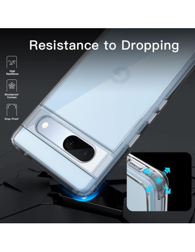 Funda JETech para Google Pixel 7a 15.6 cm Transparente Antigolpes