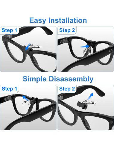 Almohadillas para nariz HiBloks para gafas Ray-Ban Meta Gen 2