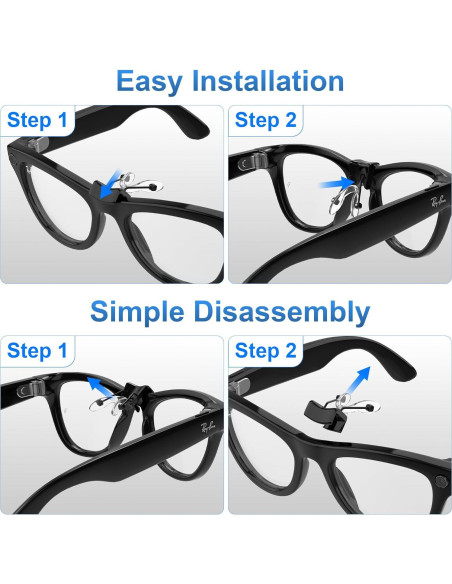 Almohadillas para nariz HiBloks para gafas Ray-Ban Meta Gen 2