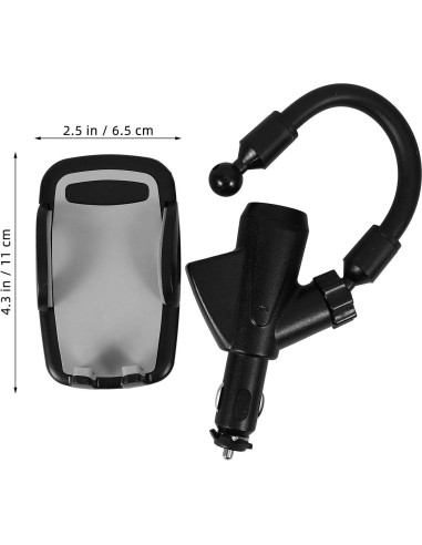 Soporte para Teléfono Veemoon + Cargador de Coche Dual USB