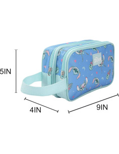 Estuche de Utilidades Doble Compartimento Disney Stitch 22.86x12.7cm 2