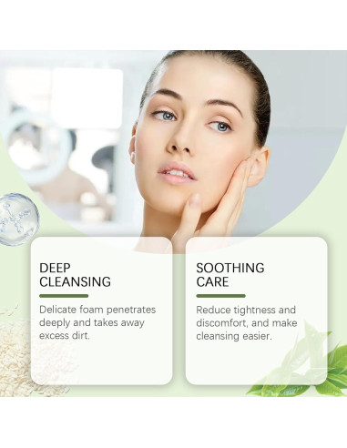 Limpiador Facial de Té Verde Flobow 117g - Piel Grasa y Acné