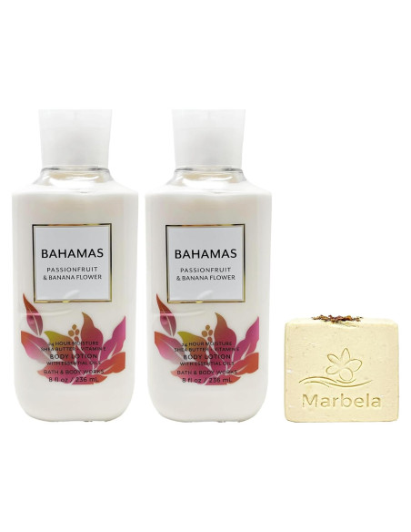 Loción Corporal Bath & Body Works 2x236ml Frutal y Jabón Rosa