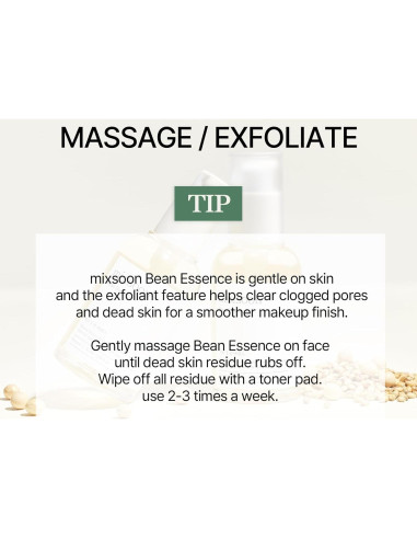 Esencia de Frijol Mixsoon 20ml - Exfoliante e Hidratante K-Beauty