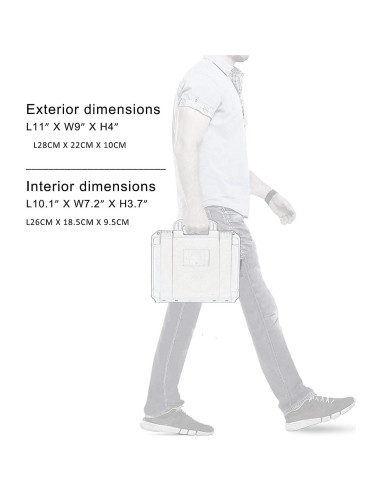 Estuche Duro Impermeable AOOCY IP67 Personalizable 28x23x10cm