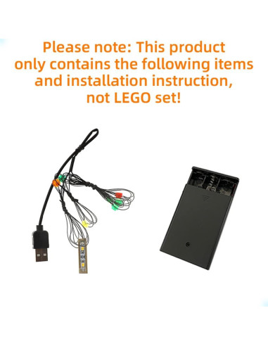 Kit de Luz LED GEAMENT para Diorama Lego 75330 - Iluminación Verde