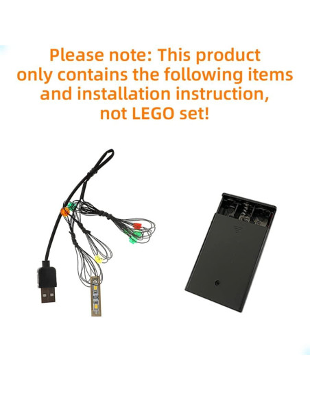 Kit de Luz LED GEAMENT para Diorama Lego 75330 - Iluminación Verde