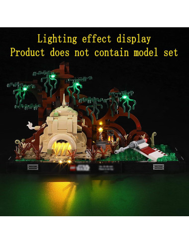 Kit de Luz LED GEAMENT para Diorama Lego 75330 - Iluminación Verde