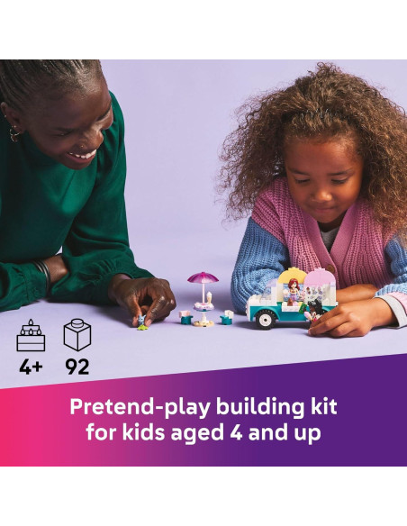 Camión de Helados LEGO Friends 42644 - Juguete de Construcción 92 Piezas
