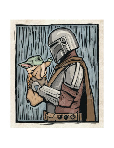 Kit de Pintura de Diamante The Mandalorian 33x38 cm - Diamond Art Club