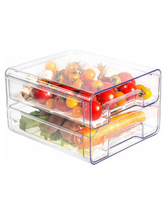 Contenedor de Almacenamiento BigTron Doble Capa 280ml Apilable