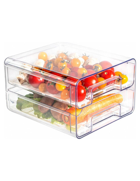 Contenedor de Almacenamiento BigTron Doble Capa 280ml Apilable