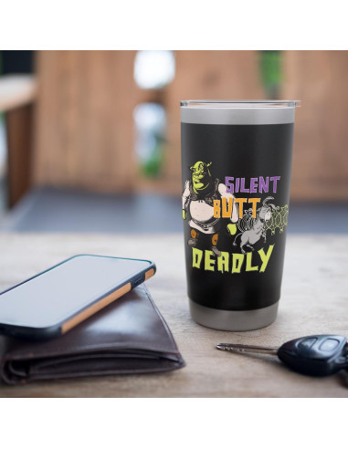 Vaso Térmico Acero Inoxidable Shrek 591 ml Aislado