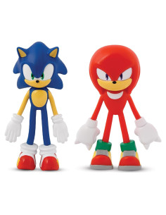 Figuras de Acción TCG Toys FleXfigs Sonic y Knuckles - 2 Piezas