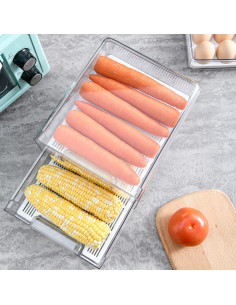 Contenedor de Almacenamiento BigTron Doble Capa 280ml Apilable 2