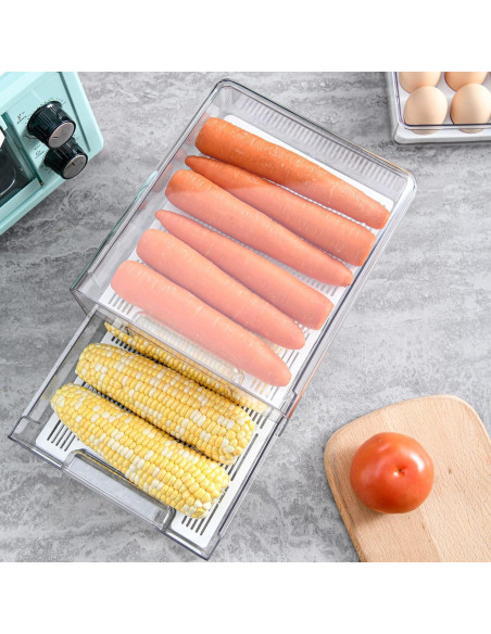 Contenedor de Almacenamiento BigTron Doble Capa 280ml Apilable