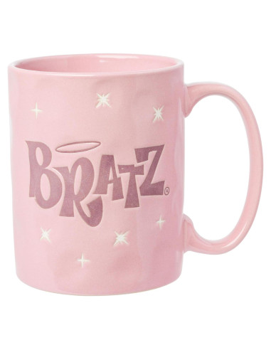 Taza Cerámica Silver Buffalo Bratz 500ml Resistente Cera Rosa