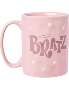 Taza Cerámica Silver Buffalo Bratz 500ml Resistente Cera Rosa 2