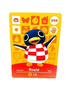 Tarjeta Amiibo Animal Crossing Roald 098 - Nintendo